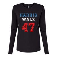 Harris Walz Harris 47 47th President Kamala Harris Womens Cotton Relaxed Long Sleeve T-Shirt