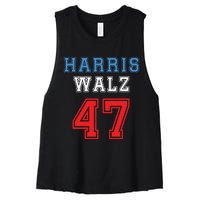 Harris Walz Harris 47 47th President Kamala Harris Women's Racerback Cropped Tank