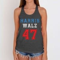 Harris Walz Harris 47 47th President Kamala Harris Women's Knotted Racerback Tank