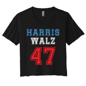 Harris Walz Harris 47 47th President Kamala Harris Women's Crop Top Tee