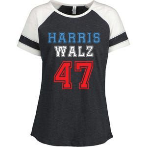 Harris Walz Harris 47 47th President Kamala Harris Enza Ladies Jersey Colorblock Tee