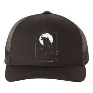 Horror Werewolf Head Halloween Mythology Wolf Shifter Lycan Yupoong Adult 5-Panel Trucker Hat