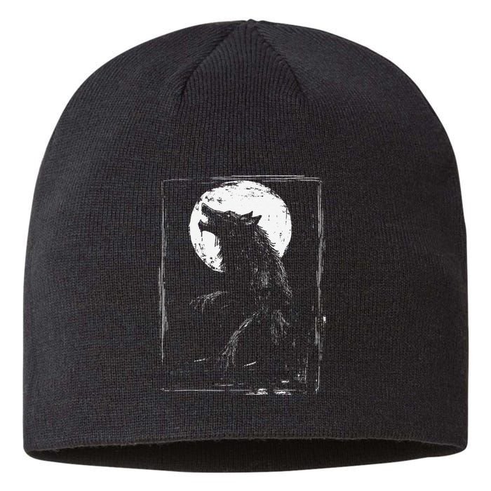 Horror Werewolf Head Halloween Mythology Wolf Shifter Lycan Sustainable Beanie