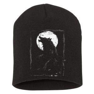 Horror Werewolf Head Halloween Mythology Wolf Shifter Lycan Short Acrylic Beanie