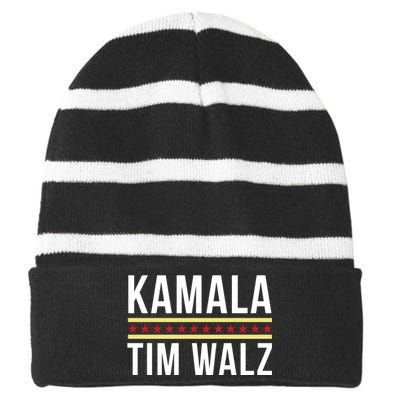 Harris Waltz Striped Beanie with Solid Band