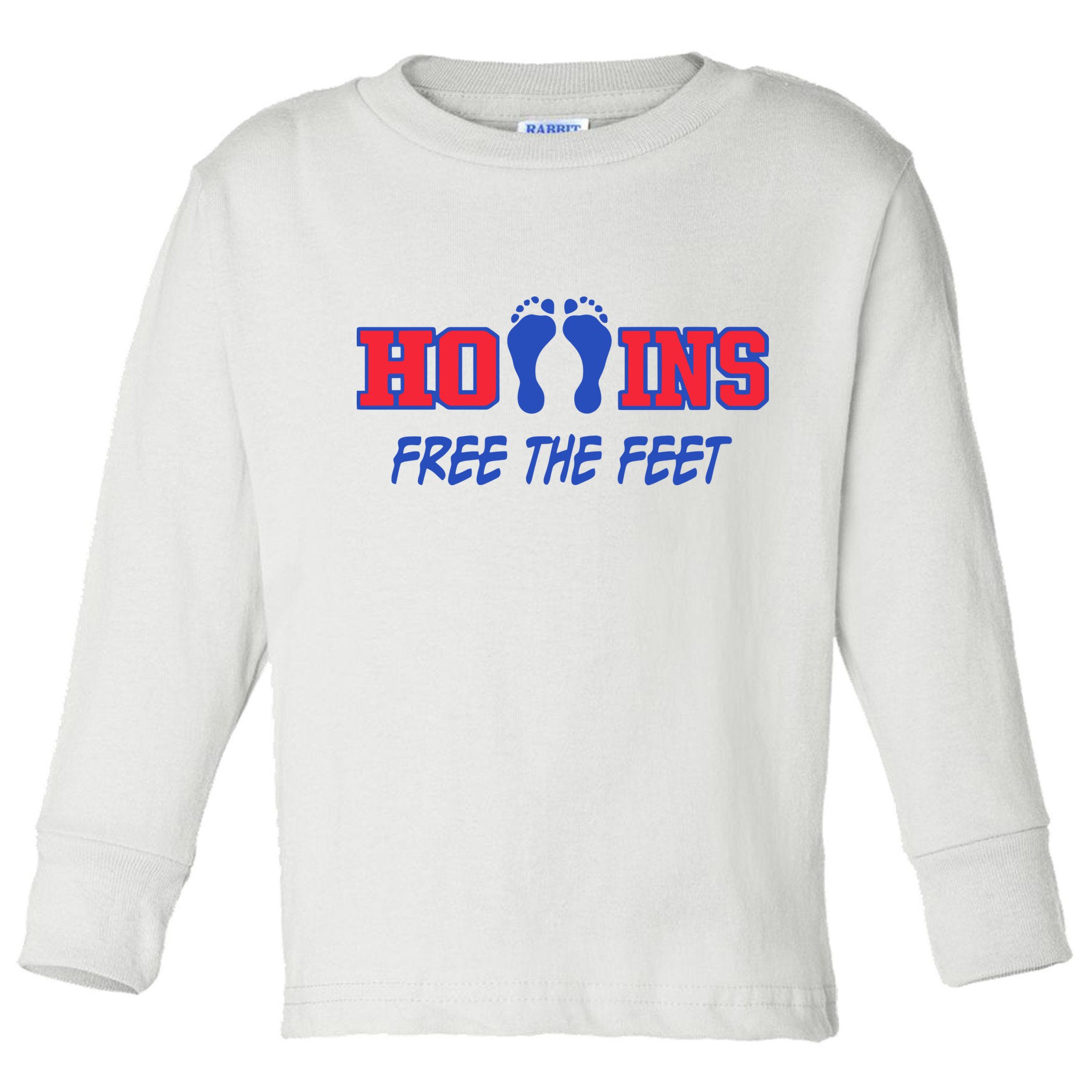 Hollins Wearing Hollins Free The Feet Toddler Long Sleeve Shirt