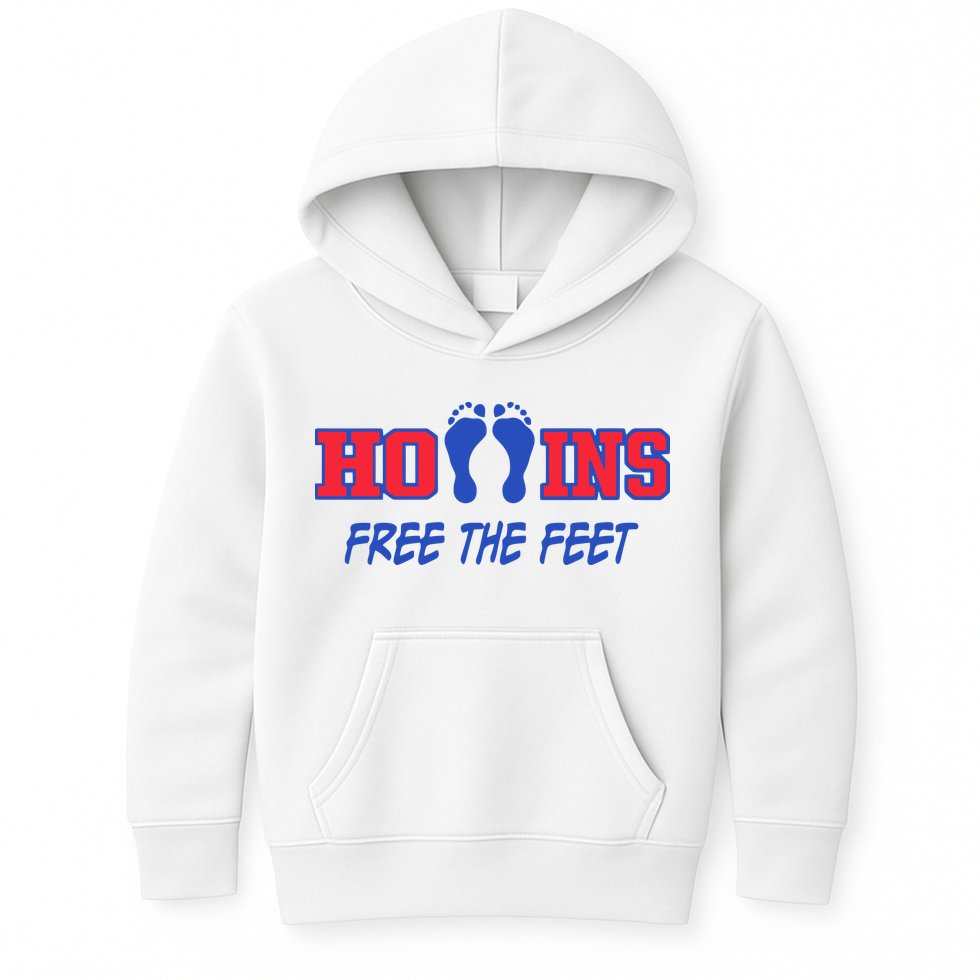 Hollins Wearing Hollins Free The Feet Kids Hoodie