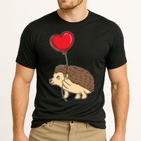 Hedgehog With Heart Balloon Valentines Day Gift Cooling Performance Crew T-Shirt