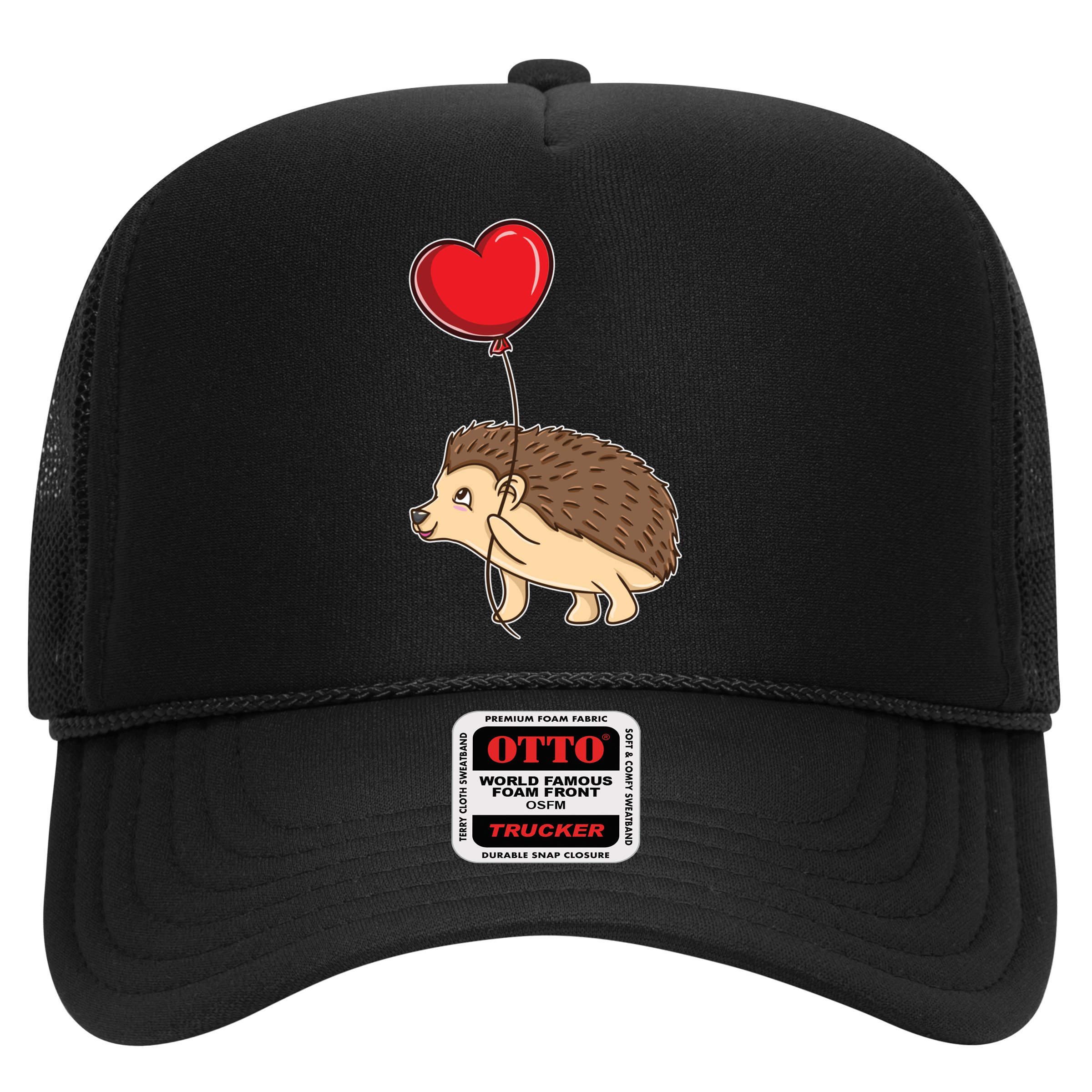 Hedgehog With Heart Balloon Valentines Day Gift Hat