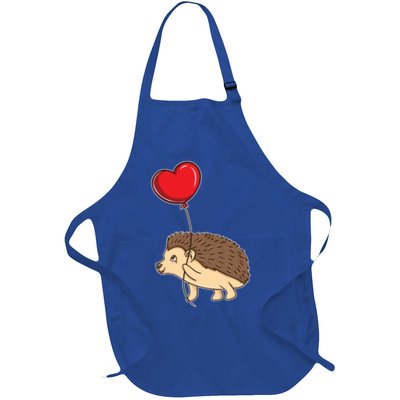 Hedgehog With Heart Balloon Valentines Day Gift Apron