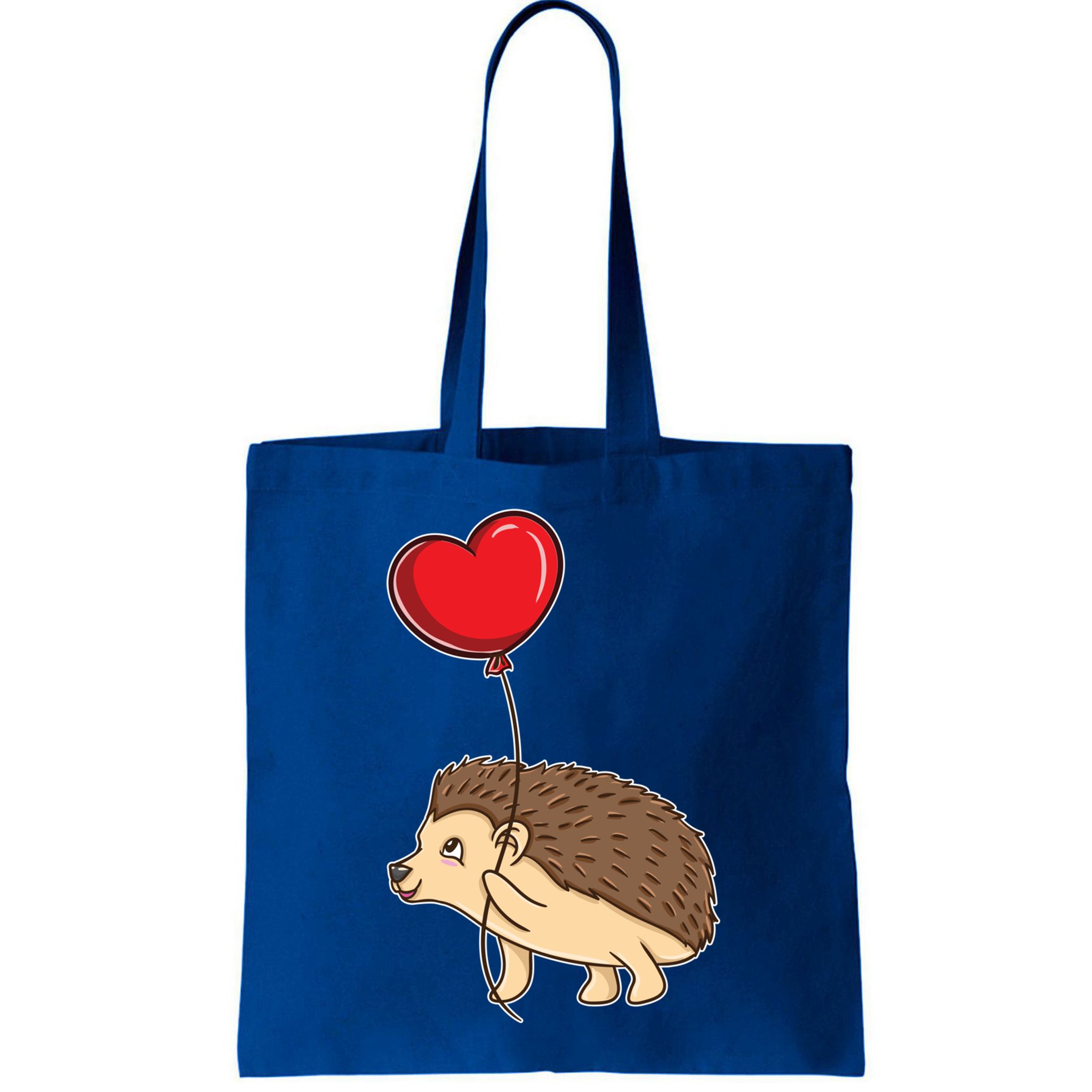 Hedgehog With Heart Balloon Valentines Day Gift Bag