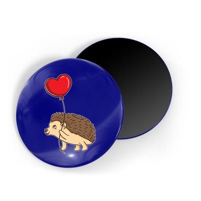 Hedgehog With Heart Balloon Valentines Day Gift Magnet