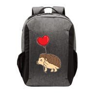 Hedgehog With Heart Balloon Valentines Day Gift Vector Backpack