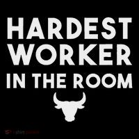 Hardest Worker In The Room Workout Motivation Drawstring Bag