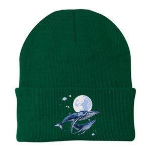 Humpback Whale In Space Funny Beluga Orca Blue Whale Knit Cap Winter Beanie