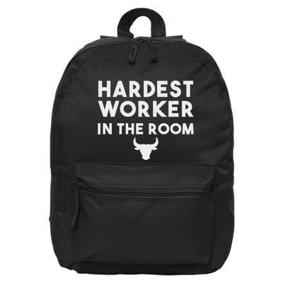 Hardest Worker In The Room Workout Motivation 16 in Basic Backpack