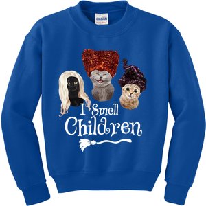 Halloween Witches I Smell Children Funny Gift Kids Sweatshirt