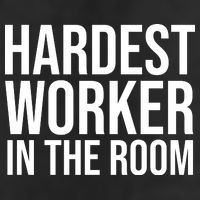 Hardest Worker In The Room 7 Panel Mesh Trucker Snapback Hat
