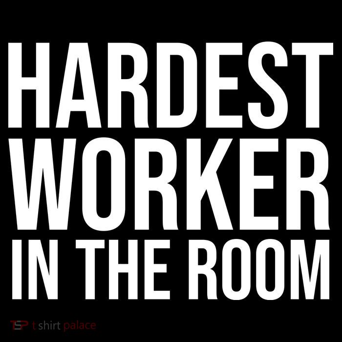 Hardest Worker In The Room High Crown Mesh Back Trucker Hat