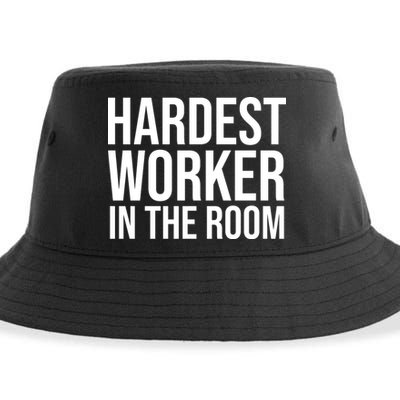 Hardest Worker In The Room Sustainable Bucket Hat