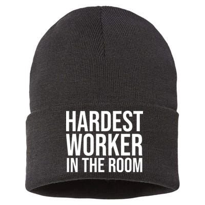 Hardest Worker In The Room Sustainable Knit Beanie