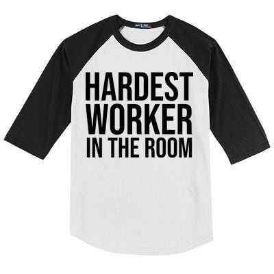 Hardest Worker In The Room Kids Colorblock Raglan Jersey