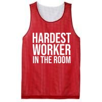 Hardest Worker In The Room Mesh Reversible Basketball Jersey Tank