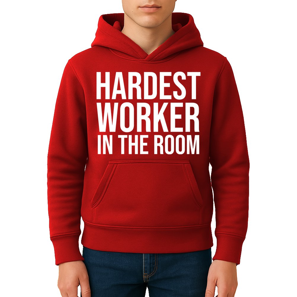 Hardest Worker In The Room Kids Hoodie
