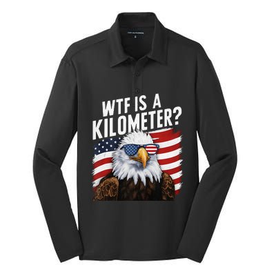 Hilarious Wtf Is A Kilometer 4th Of July Independence Day Gift Silk Touch Performance Long Sleeve Polo