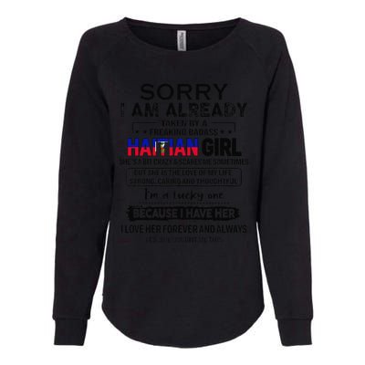 Haitian Wife IM Lucky One To Have A Haitian Womens California Wash Sweatshirt