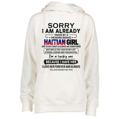 Haitian Wife IM Lucky One To Have A Haitian Womens Funnel Neck Pullover Hood