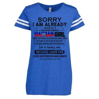 Haitian Wife IM Lucky One To Have A Haitian Enza Ladies Jersey Football T-Shirt