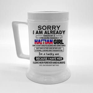 Haitian Wife IM Lucky One To Have A Haitian Beer Stein