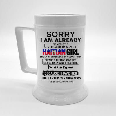 Haitian Wife IM Lucky One To Have A Haitian Beer Stein