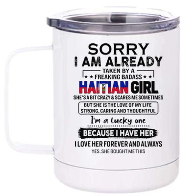 Haitian Wife IM Lucky One To Have A Haitian 12 oz Stainless Steel Tumbler Cup