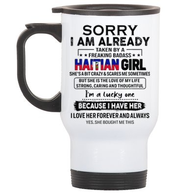 Haitian Wife IM Lucky One To Have A Haitian Stainless Steel Travel Mug