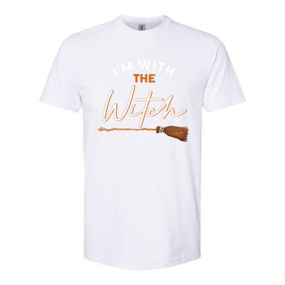 Halloween Witch I Am With The Witch Im With The Witch Gift Softstyle® CVC T-Shirt