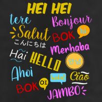 Hello Word In Different Languages Travel And Teacher Cool Comfort Performance Bucket Hat