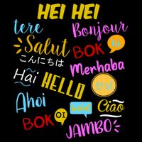 Hello Word In Different Languages Travel And Teacher 7-Panel Snapback Hat