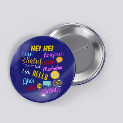 Hello Word In Different Languages Travel And Teacher Button