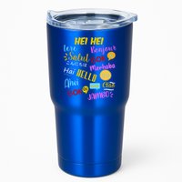 Hello Word In Different Languages Travel And Teacher Tumbler
