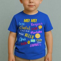 Hello Word In Different Languages Travel And Teacher Toddler T-Shirt