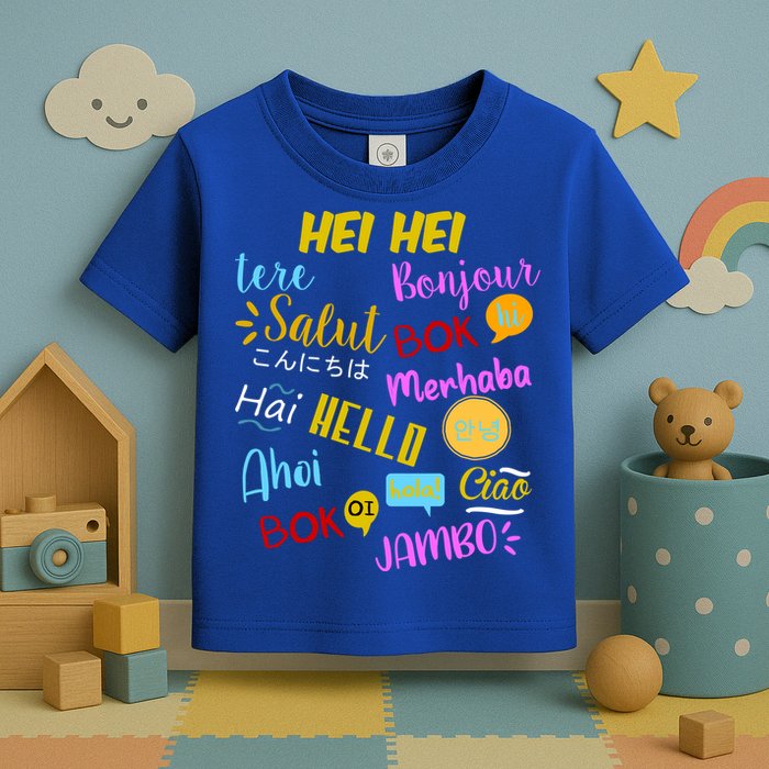 Hello Word In Different Languages Travel And Teacher Toddler T-Shirt