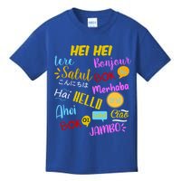 Hello Word In Different Languages Travel And Teacher Kids T-Shirt