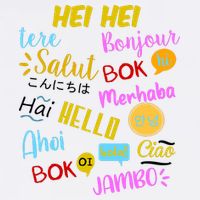 Hello Word In Different Languages Travel And Teacher Garment-Dyed Sweatshirt
