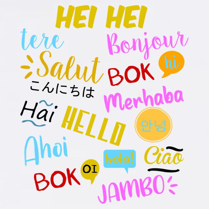 Hello Word In Different Languages Travel And Teacher Garment-Dyed Sweatshirt