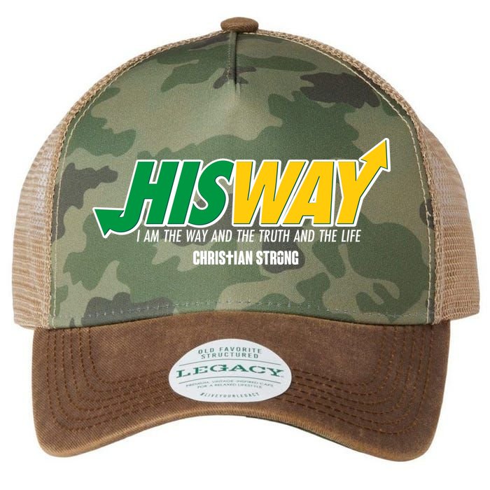 His Way I Am The Way The Truth And The Life Christian Strong Legacy Tie Dye Trucker Hat