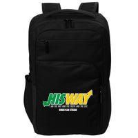 His Way I Am The Way The Truth And The Life Christian Strong Impact Tech Backpack