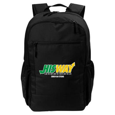 His Way I Am The Way The Truth And The Life Christian Strong Backpack