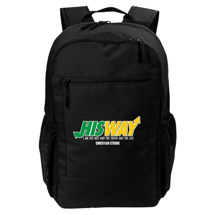 His Way I Am The Way The Truth And The Life Christian Strong Backpack